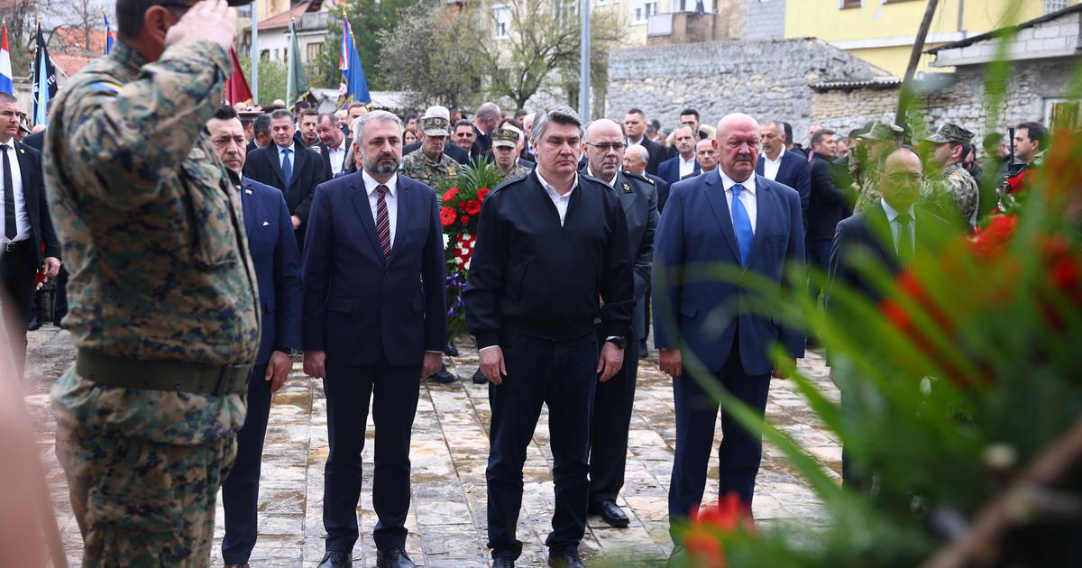 FOTO Zoran Milanović u Livnu odlikovao brigadu "Petar Krešimir IV." HVO-a