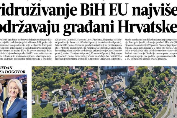 Pročitajte što vam ove srijede donosi Večernji list BiH