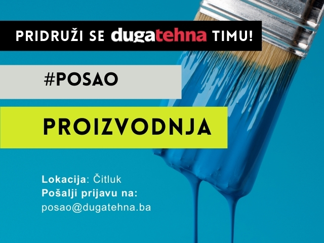 DUGATEHNA zapošljava – djelatnik u proizvodnji