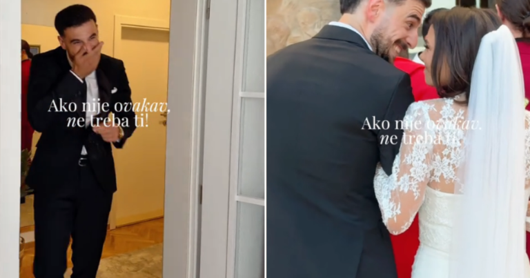 VIDEO Mladoženja iz Širokog Brijega oduševio internet: ‘To je pravi muškarac’