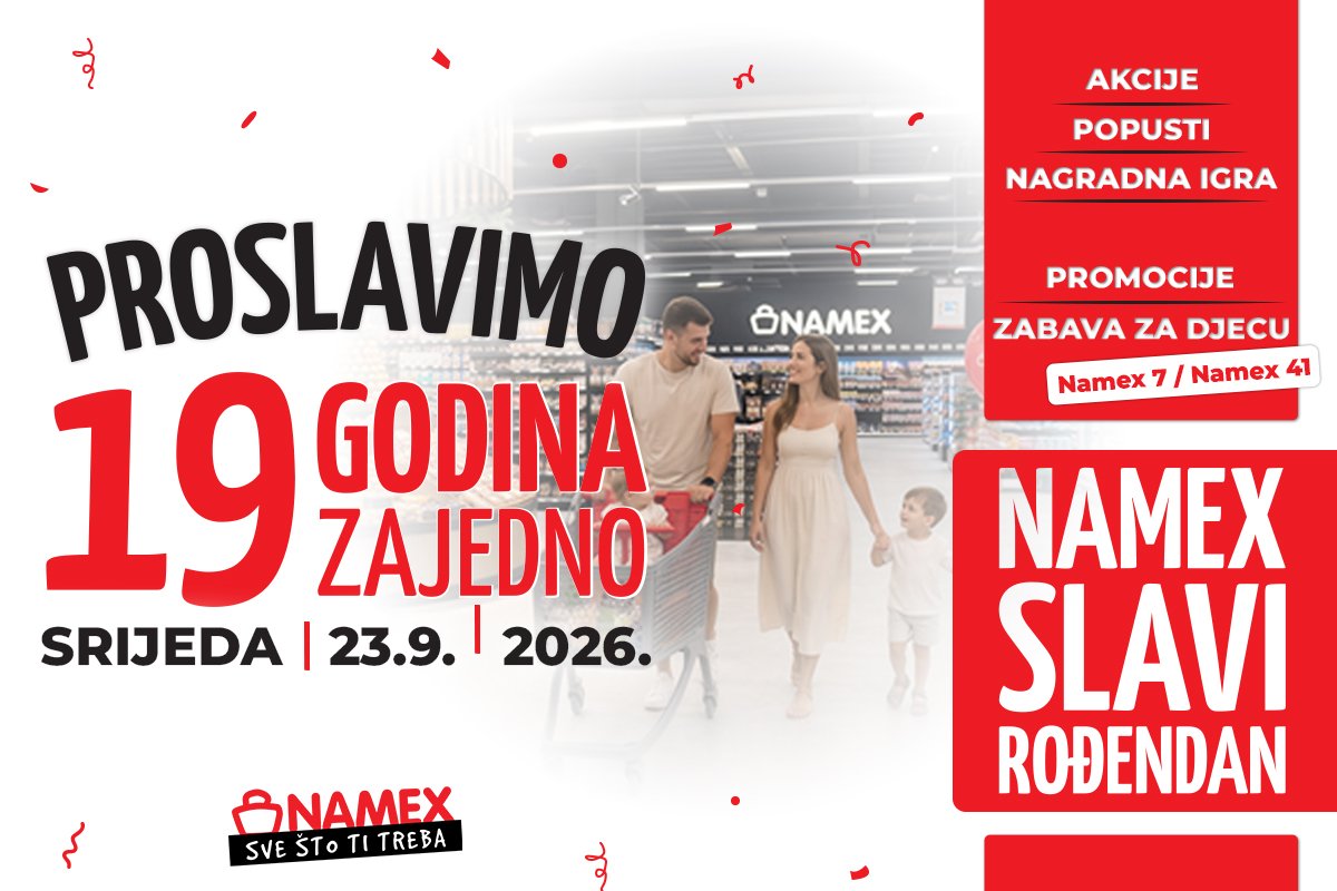 NAMEX SLAVI 19. ROĐENDAN NAMEX SLAVI 19. ROĐENDAN