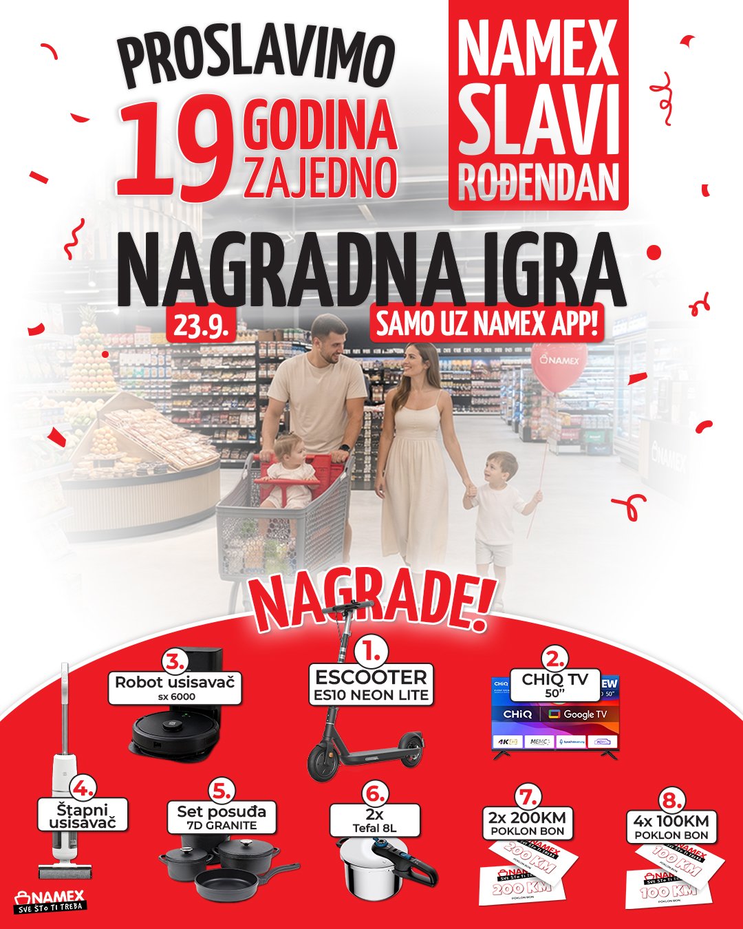 NAMEX SLAVI 19. ROĐENDAN